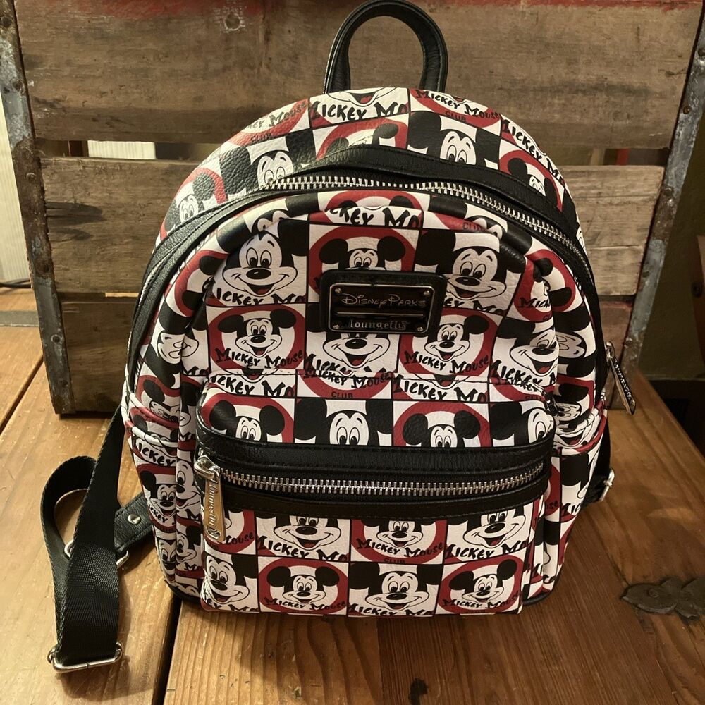 Loungefly Mickey Mouse Club Disney Parks Mini Backpack EUC Walt Disney World